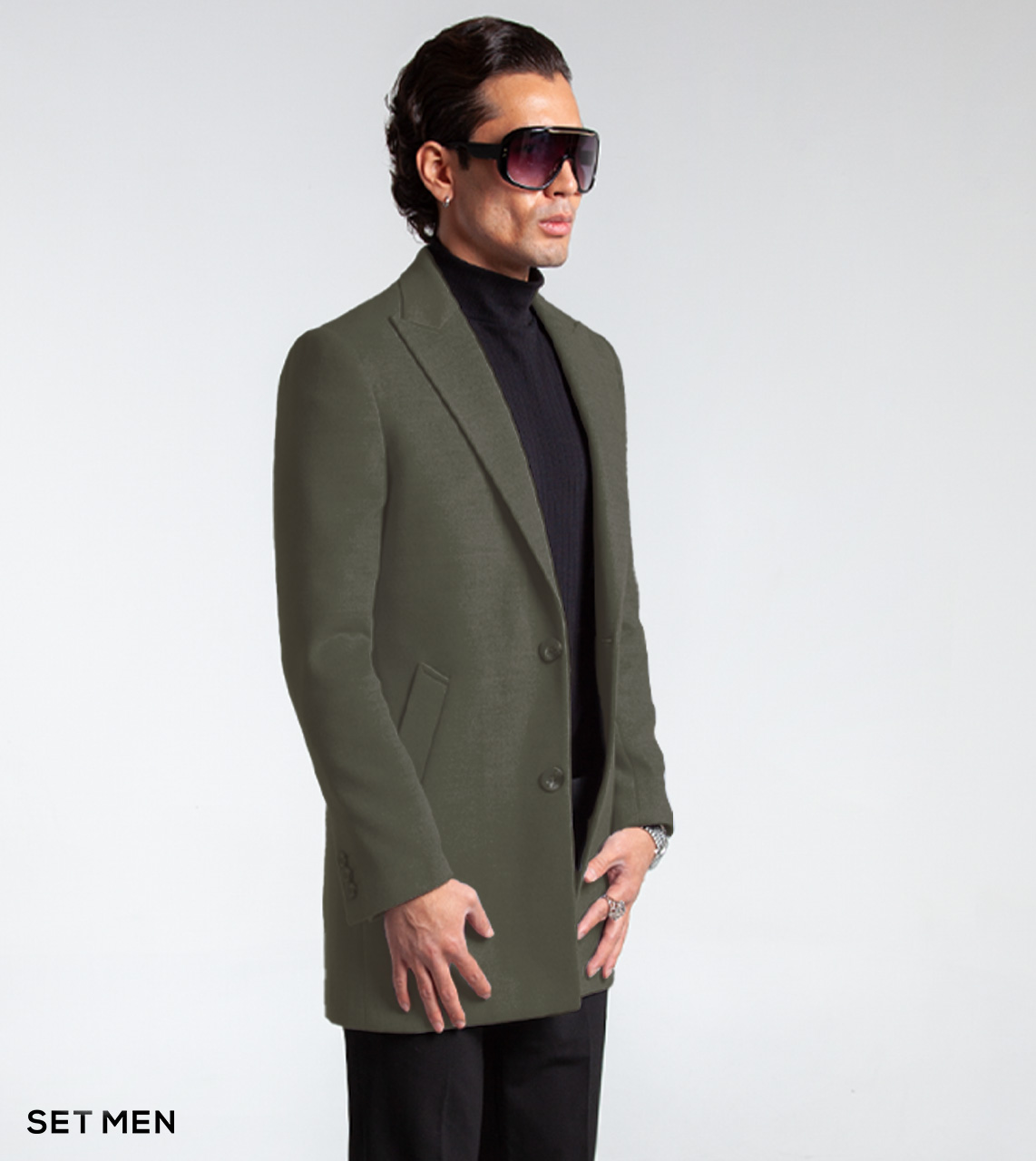 پالتو یقه بلیزر مردانه