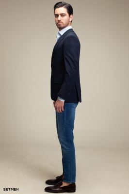 کت تک مردانه یقه بلیزر