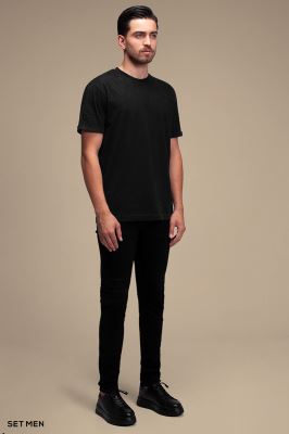 تیشرت مردانه یقه گرد آستین کوتاه