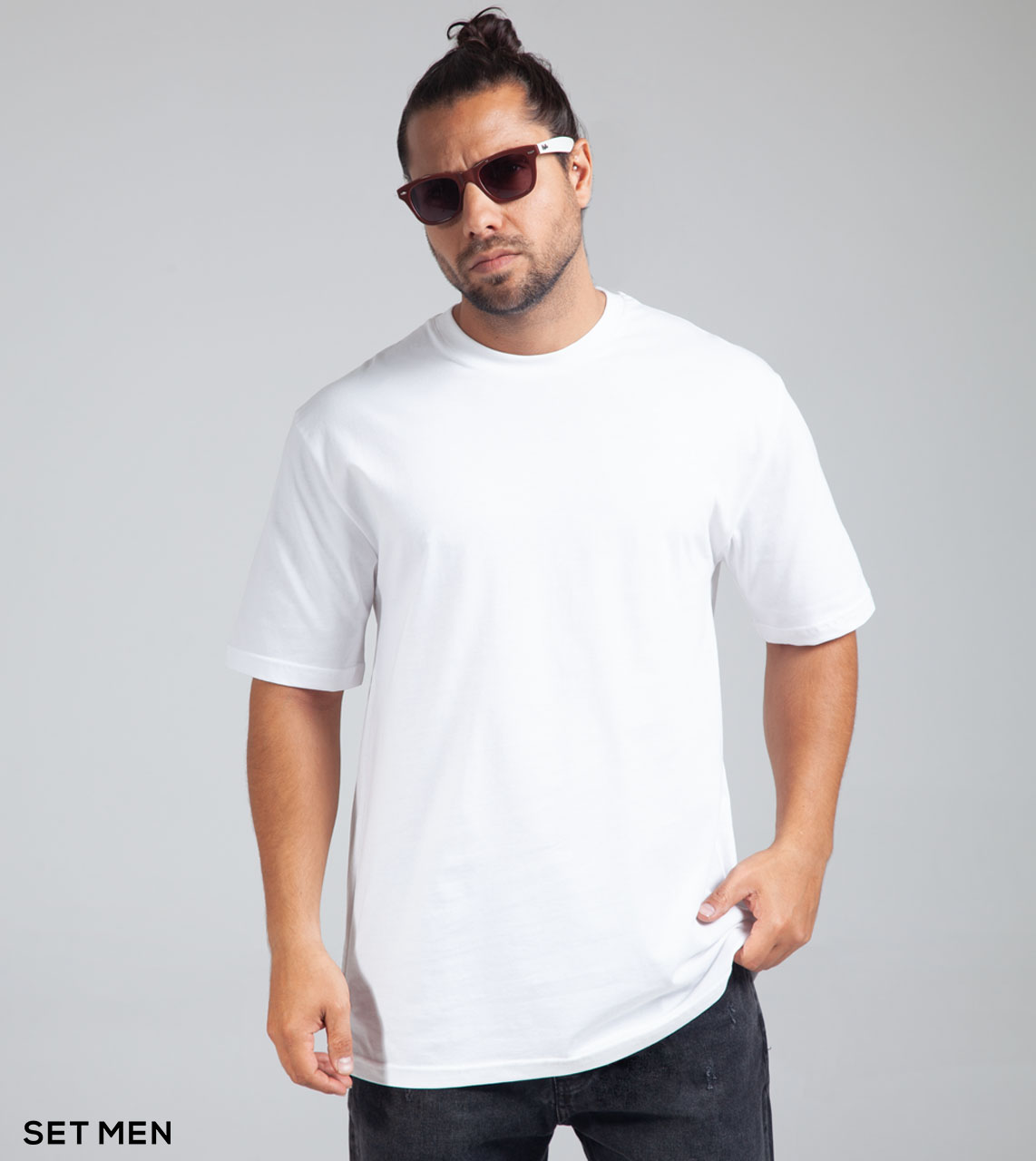 تیشرت یقه گرد ساده