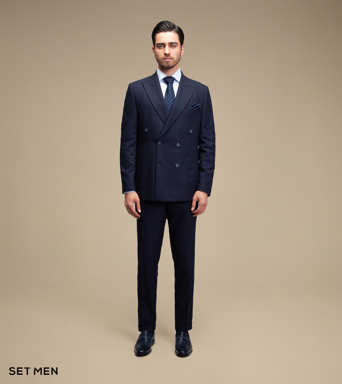 کت و شلوار دیپلمات دبل برست