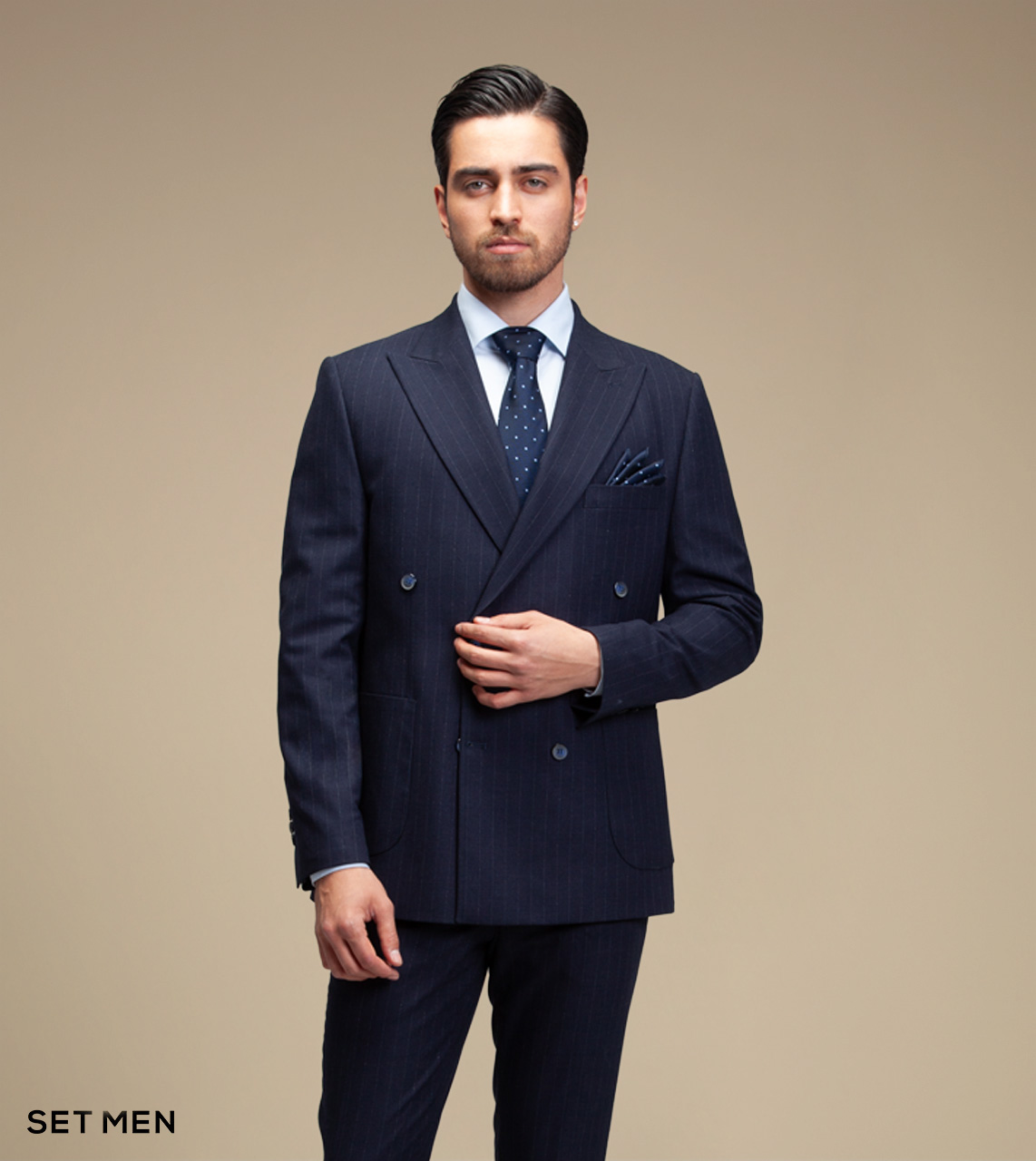 کت و شلوار دیپلمات دبل برست