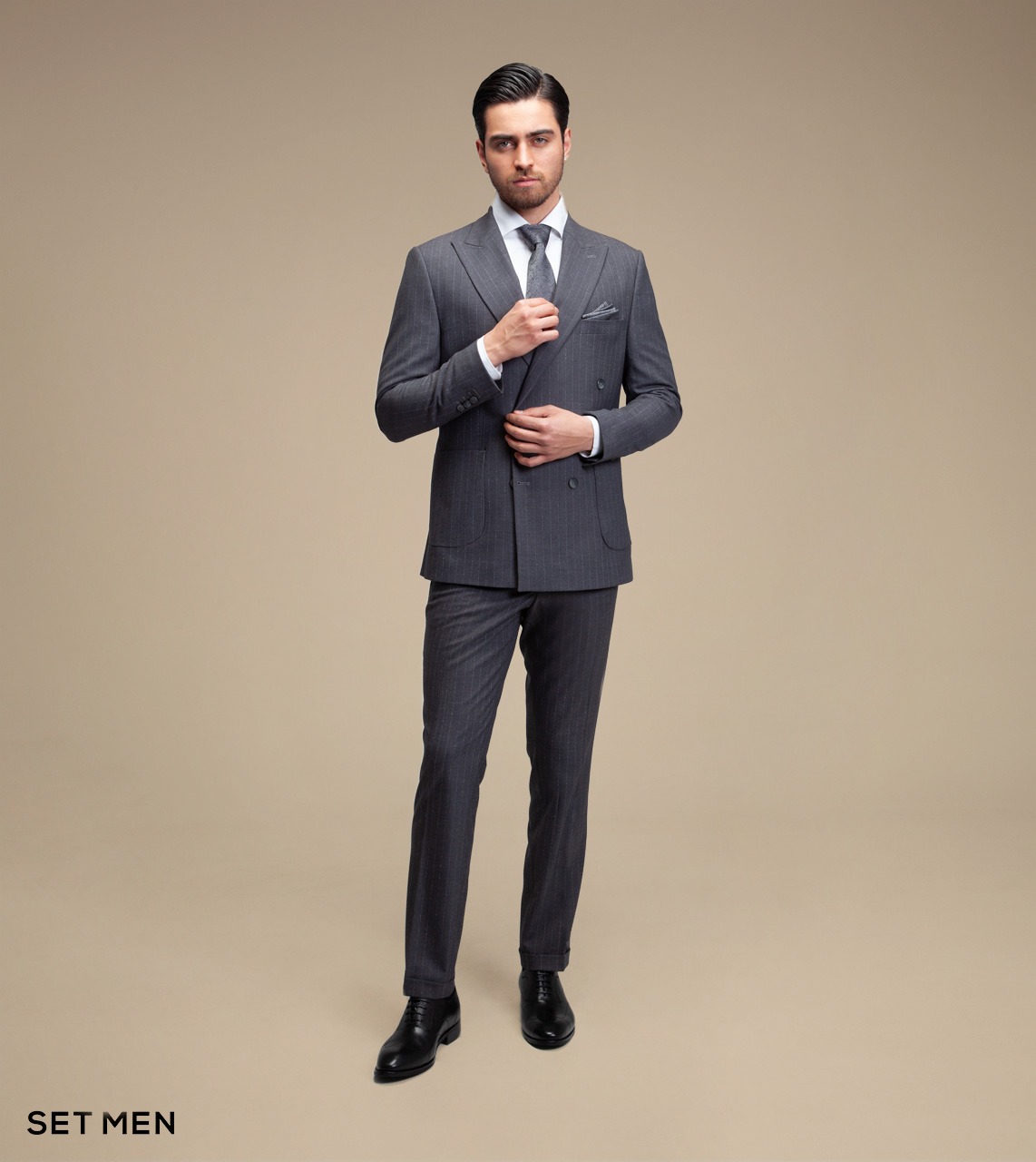 کت و شلوار دیپلمات دبل برست