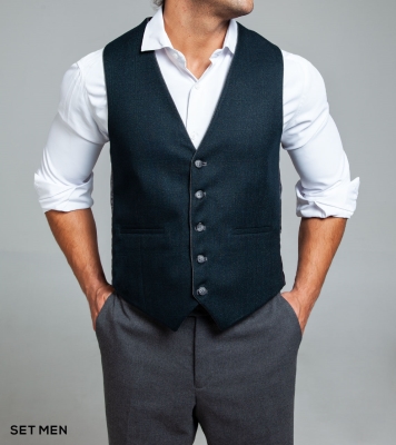 کت و شلوار ژیله دورو یقه انگلیسی