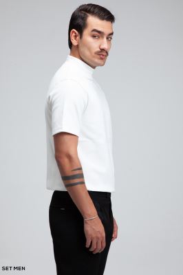 یقه اسکی آستین کوتاه