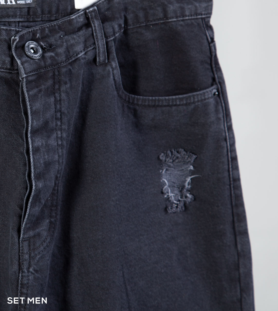 شلوار جین مام زاپ دار