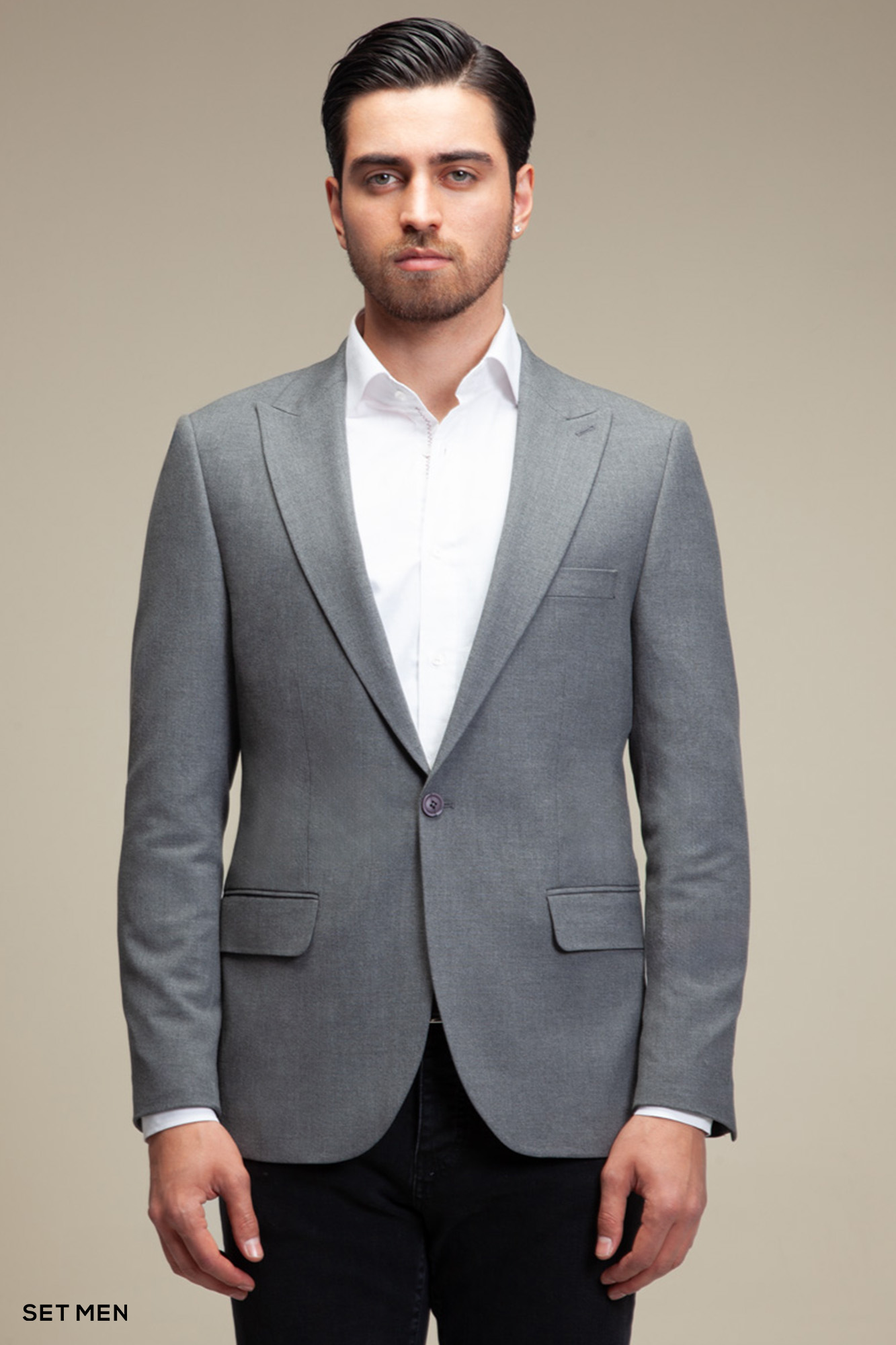 کت تک مردانه یقه بلیزر