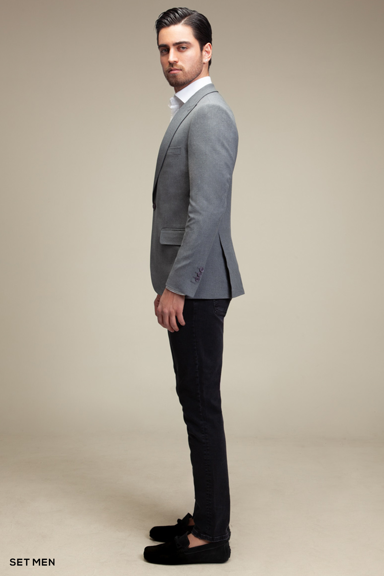 کت تک مردانه یقه بلیزر