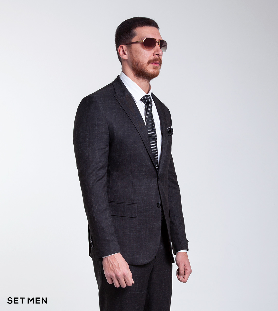 کت و شلوار یقه بلیزر دو دکمه دو چاک