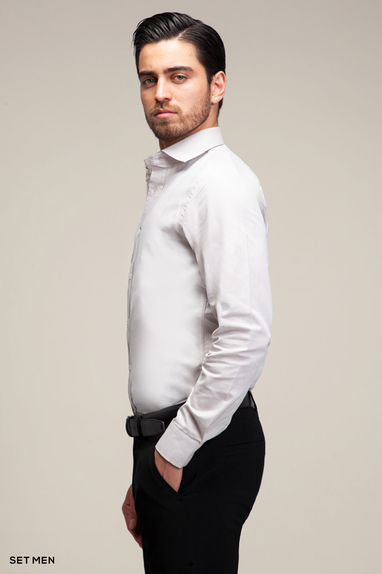 پیراهن مردانه آستین بلند ساده ست من