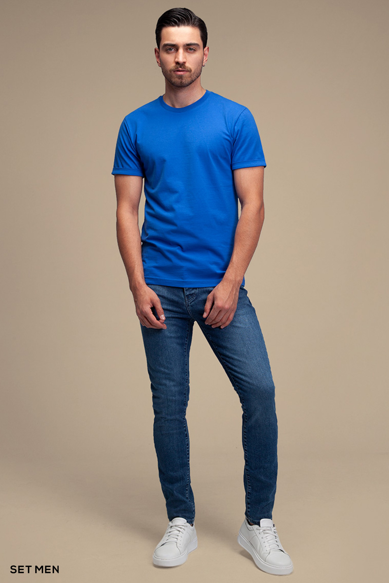 تیشرت مردانه یقه گرد آستین کوتاه