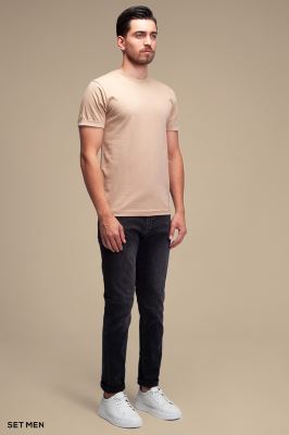 تیشرت مردانه یقه گرد آستین کوتاه