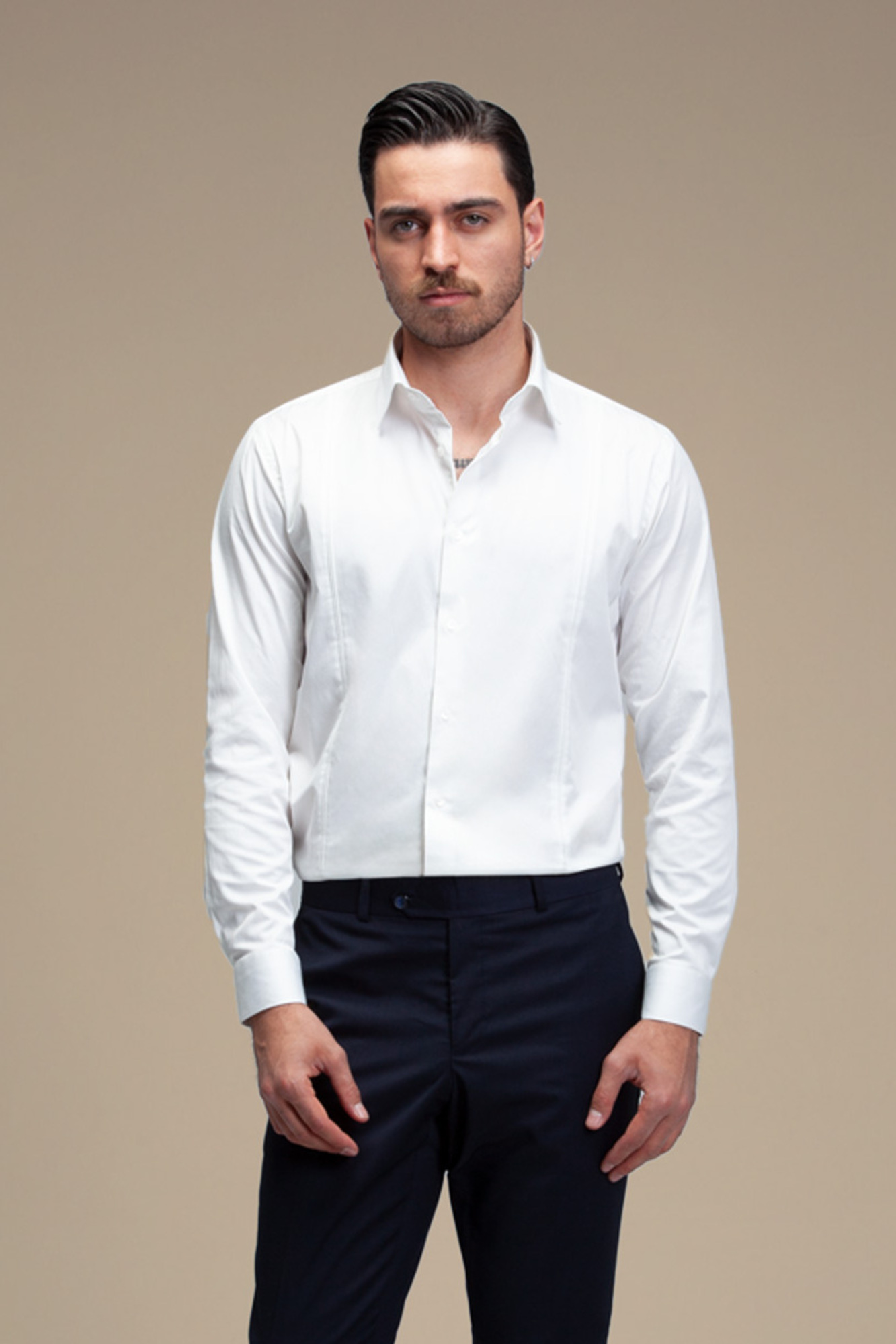 پیراهن مردانه ساده آستین بلند ست من