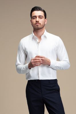 پیراهن مردانه ساده آستین بلند ست من