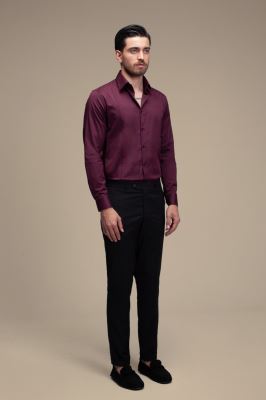 پیراهن مردانه ساده آستین بلند ست من