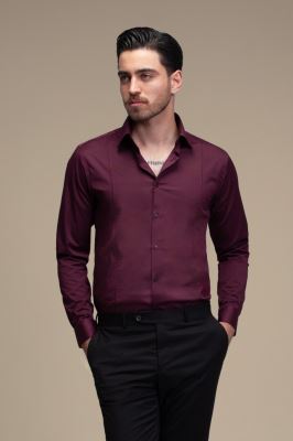 پیراهن مردانه ساده آستین بلند ست من