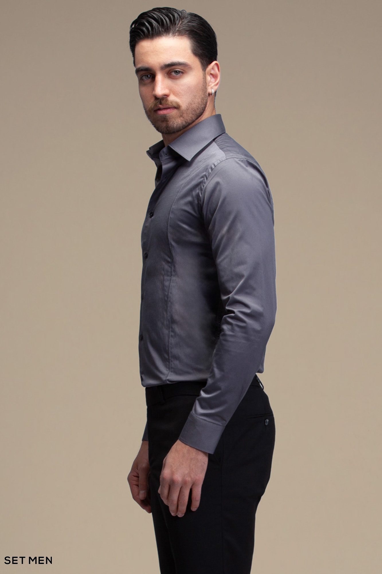 پیراهن مردانه ساده آستین بلند ست من