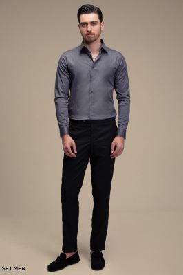 پیراهن مردانه ساده آستین بلند ست من