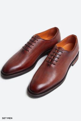 کفش مردانه چرم کلاسیک بنددار
