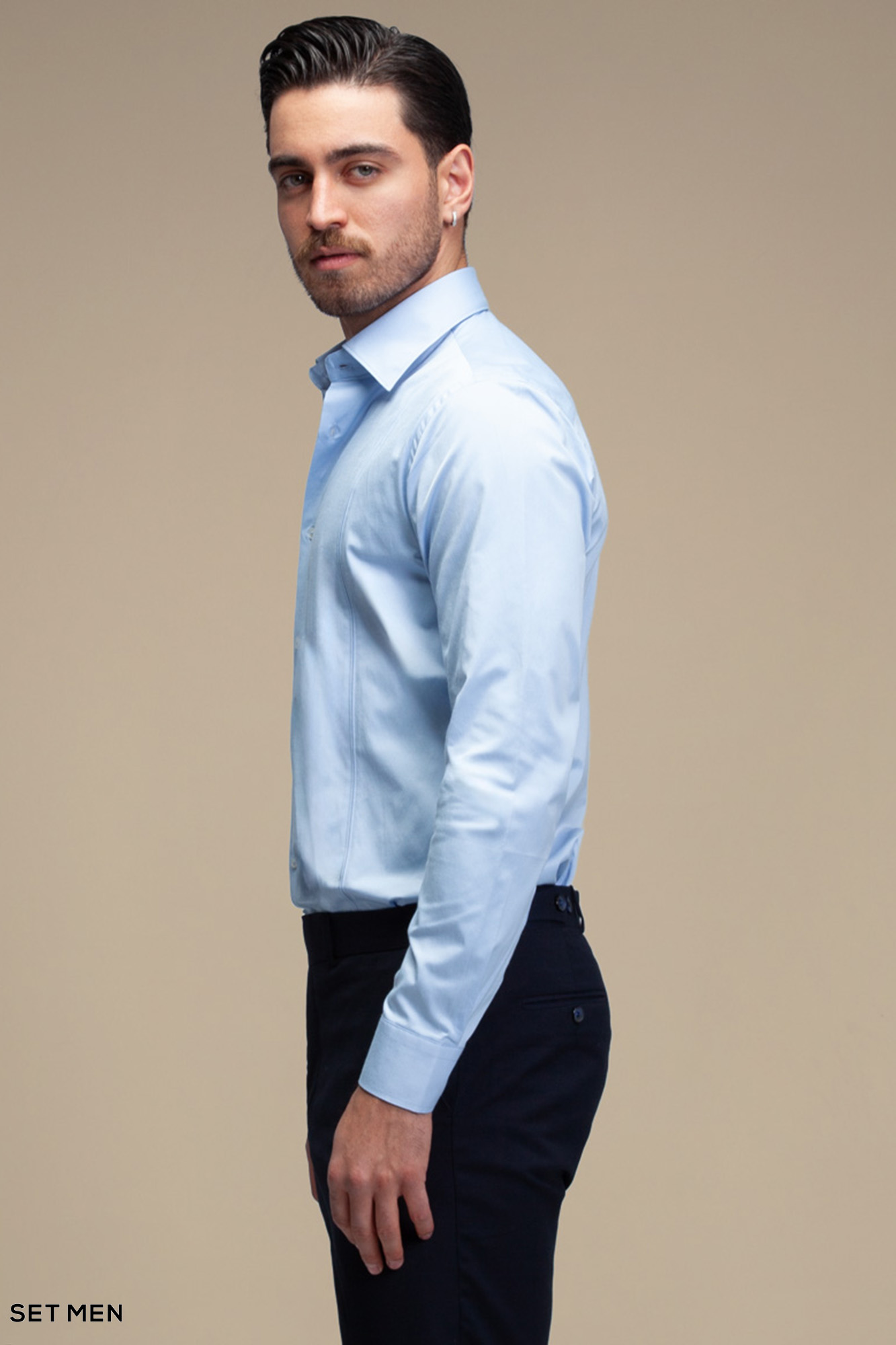 پیراهن مردانه ساده آستین بلند ست من