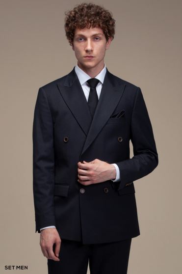 کت و شلوار دو تکه دبل برست