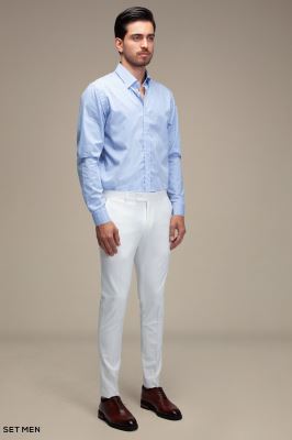 پیراهن مردانه آستین بلند راه راه