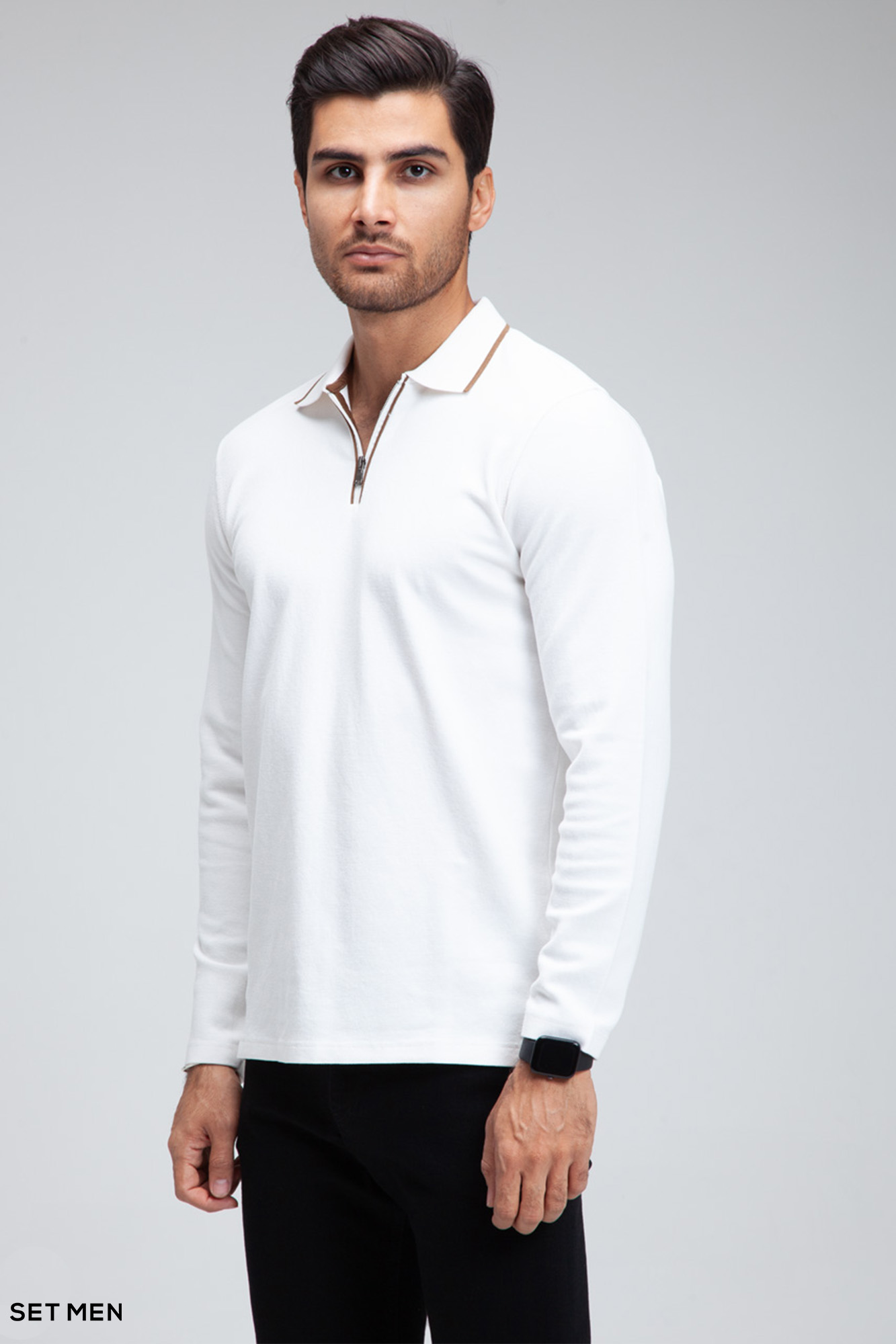 بلوز یقه زیپ دار