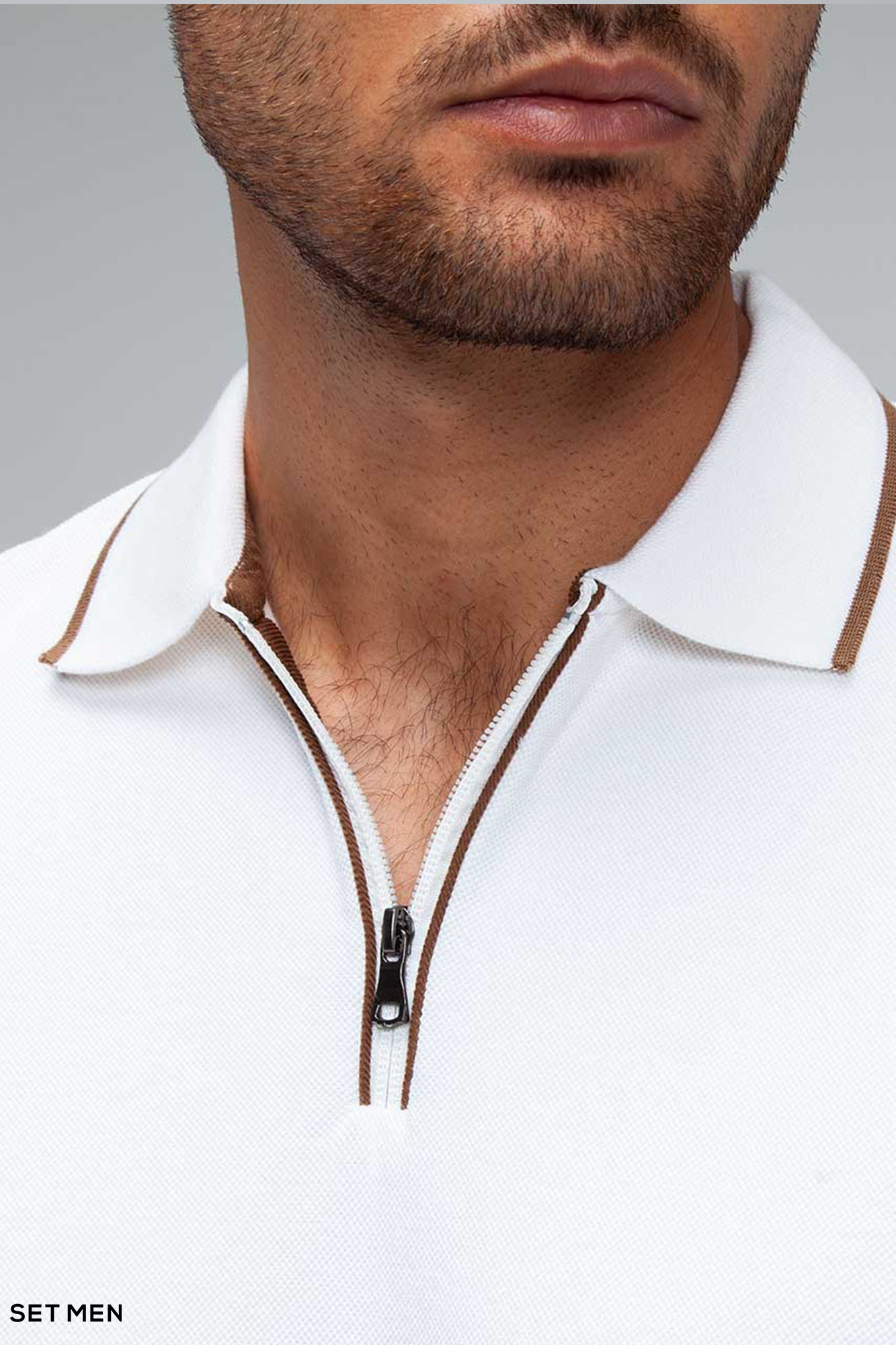 بلوز یقه زیپ دار