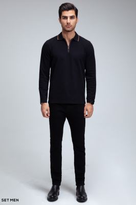 بلوز یقه زیپ دار