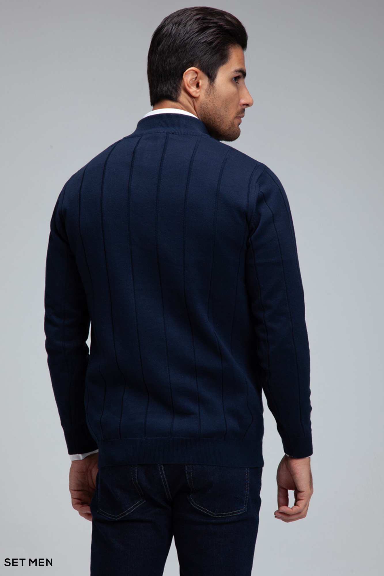 بافت مردانه نیم زیپ دیپلمات