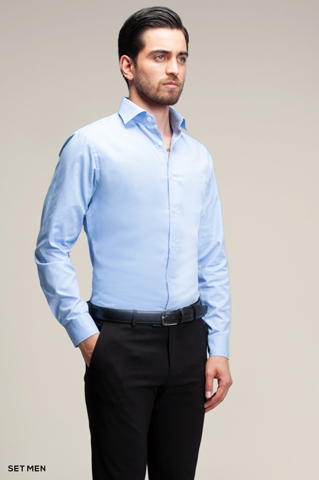 پیراهن مردانه آستین بلند ساده ست من