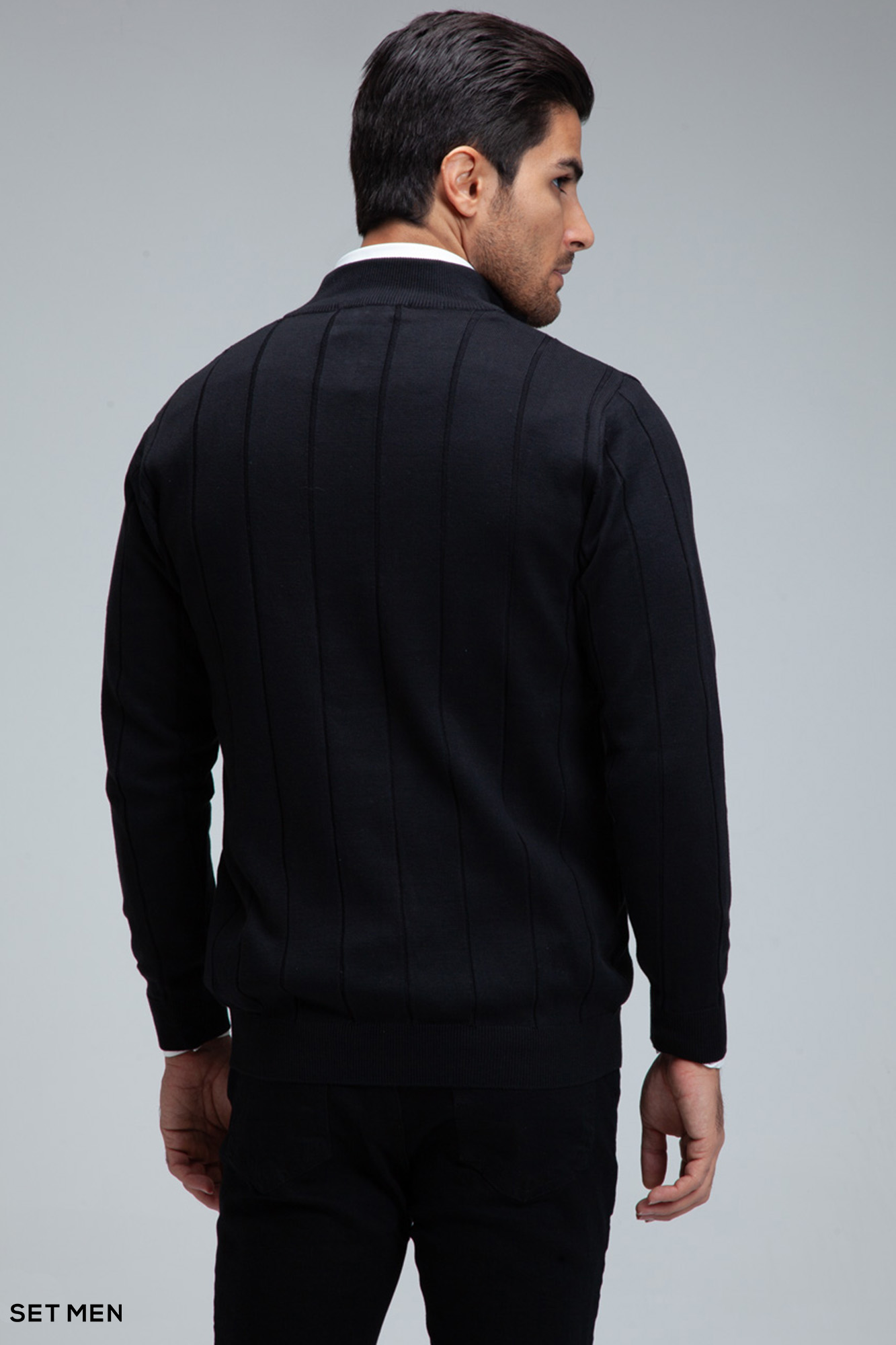 بافت مردانه نیم زیپ دیپلمات