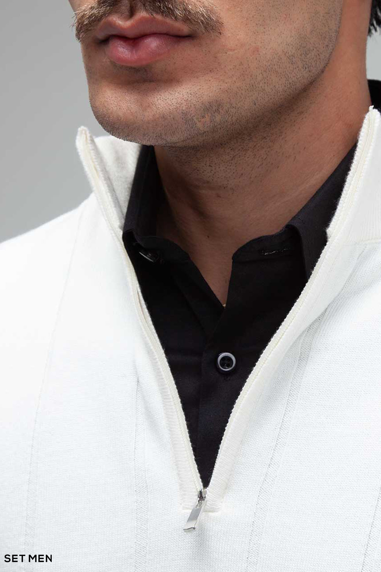 بافت مردانه نیم زیپ دیپلمات