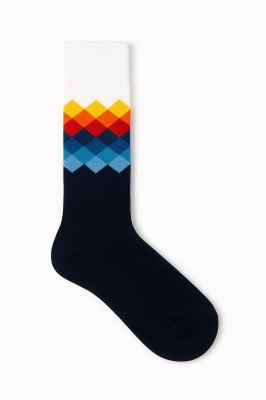 جوراب مردانه طرح لوزی