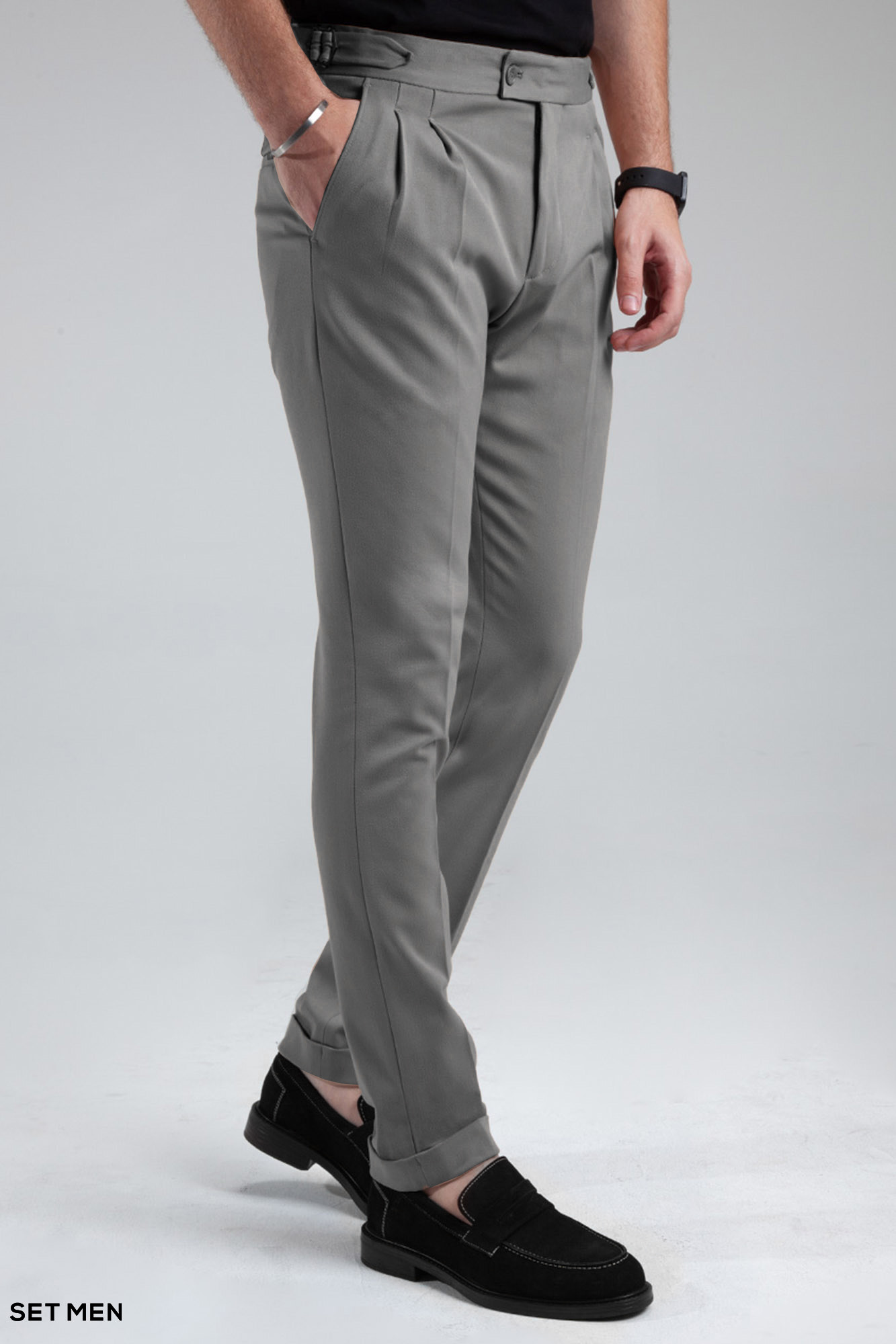 شلوار پارچه ای مردانه پیل دار