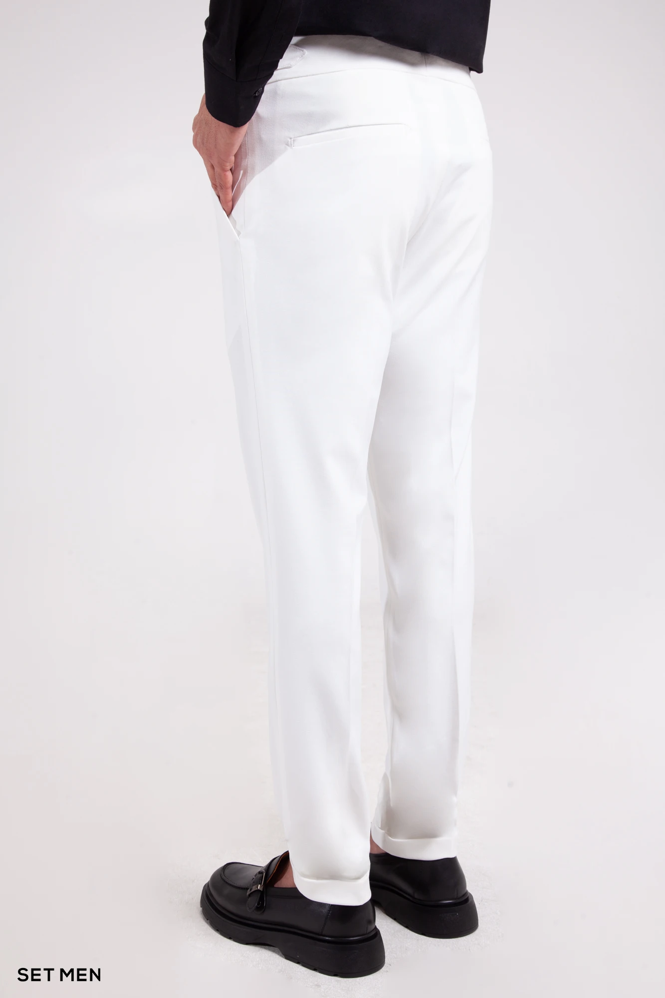 شلوار پارچه ای مردانه کمر پهن ایتالیایی