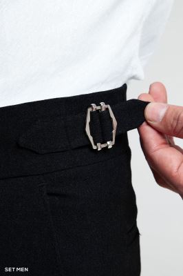 شلوار پارچه ای مردانه کمر پهن ایتالیایی