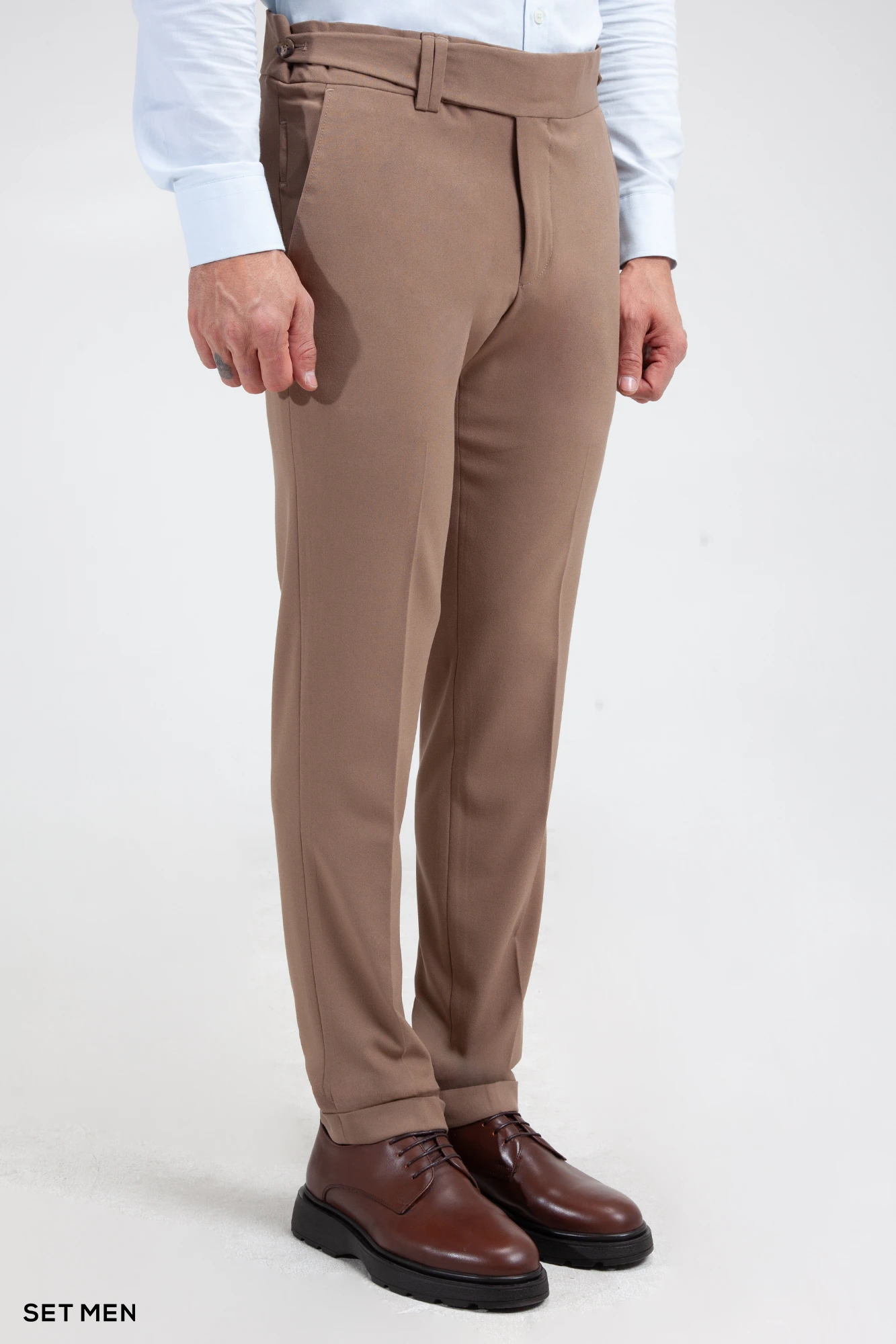 شلوار پارچه ای مردانه کمر پهن ایتالیایی