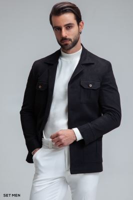 کت تک مردانه سافاری جیر