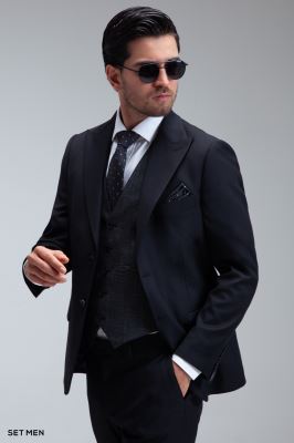 کت و شلوار مردانه سه تکه ژیله دورو