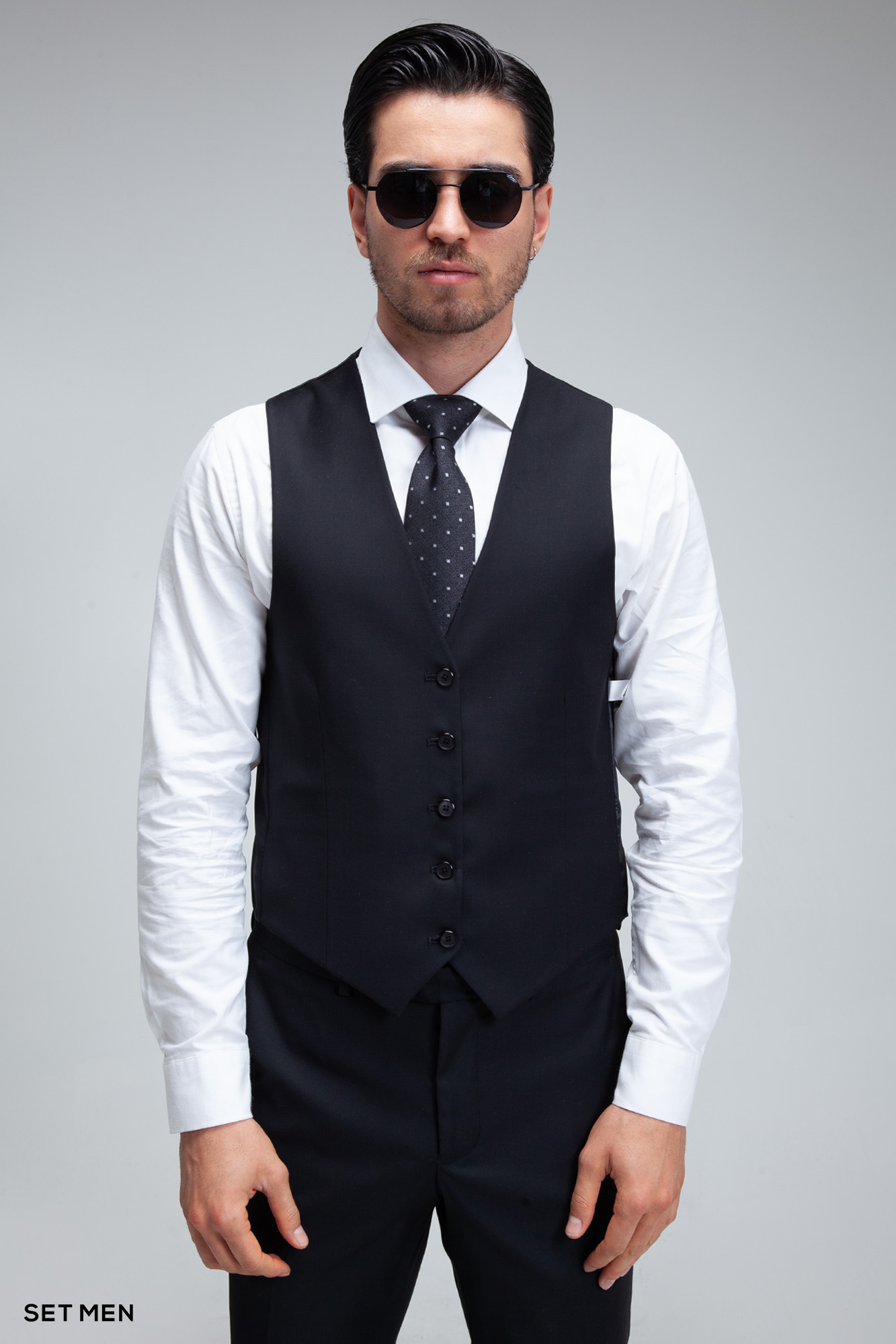 کت و شلوار مردانه سه تکه ژیله دورو