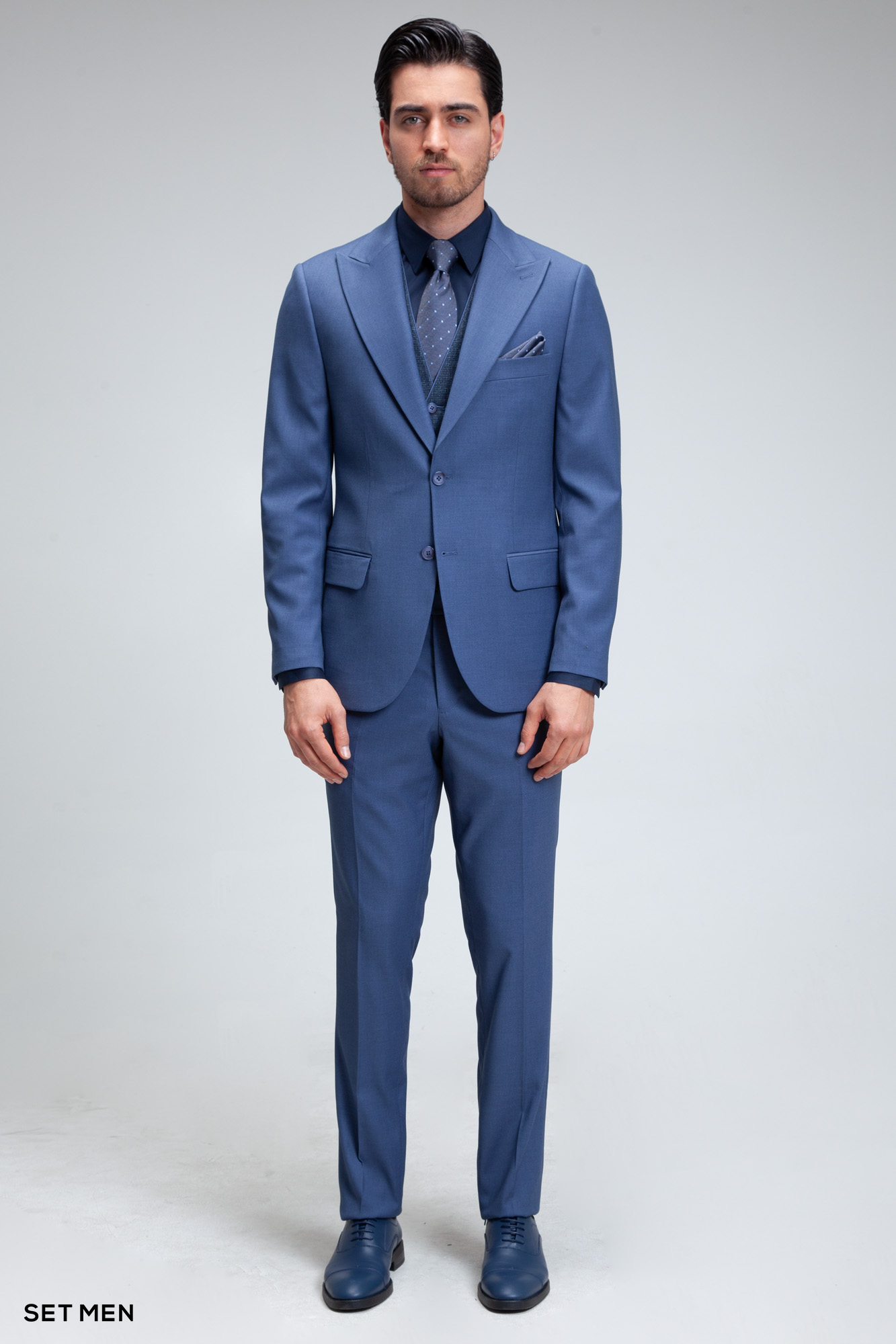 کت و شلوار مردانه سه تکه ژیله دورو