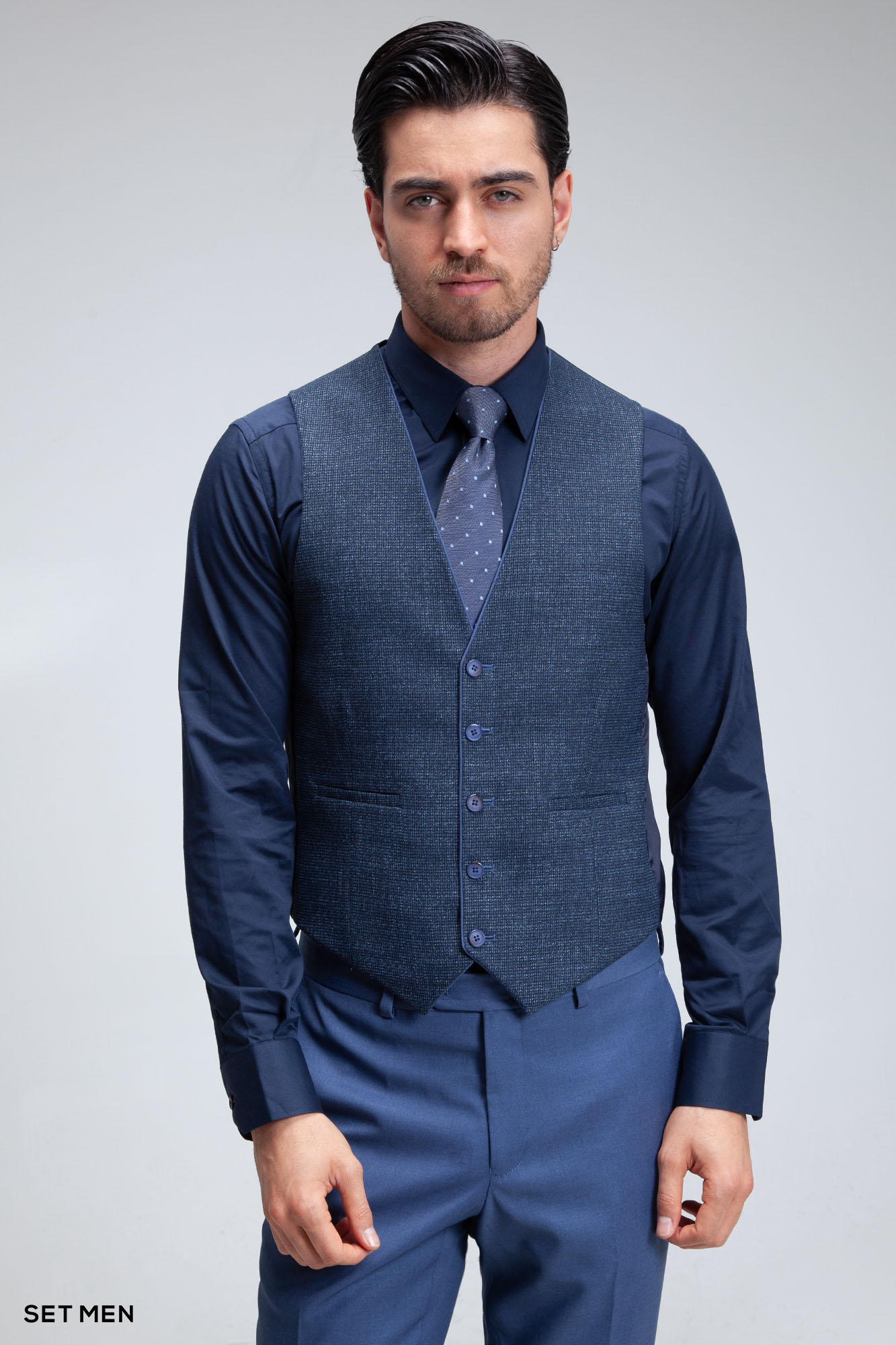 کت و شلوار مردانه سه تکه ژیله دورو