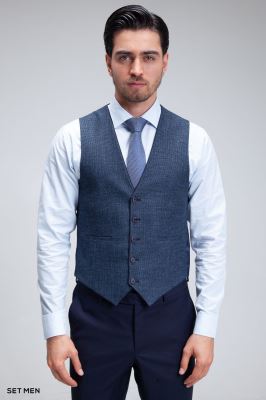 کت و شلوار مردانه سه تکه ژیله دورو