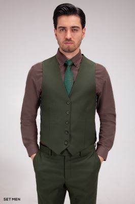 کت و شلوار مردانه سه تکه ژیله دورو