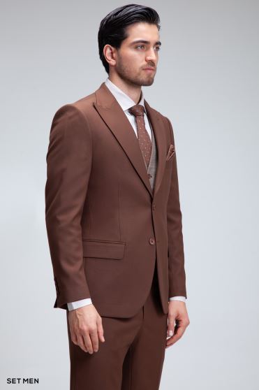 کت و شلوار مردانه سه تکه ژیله دورو