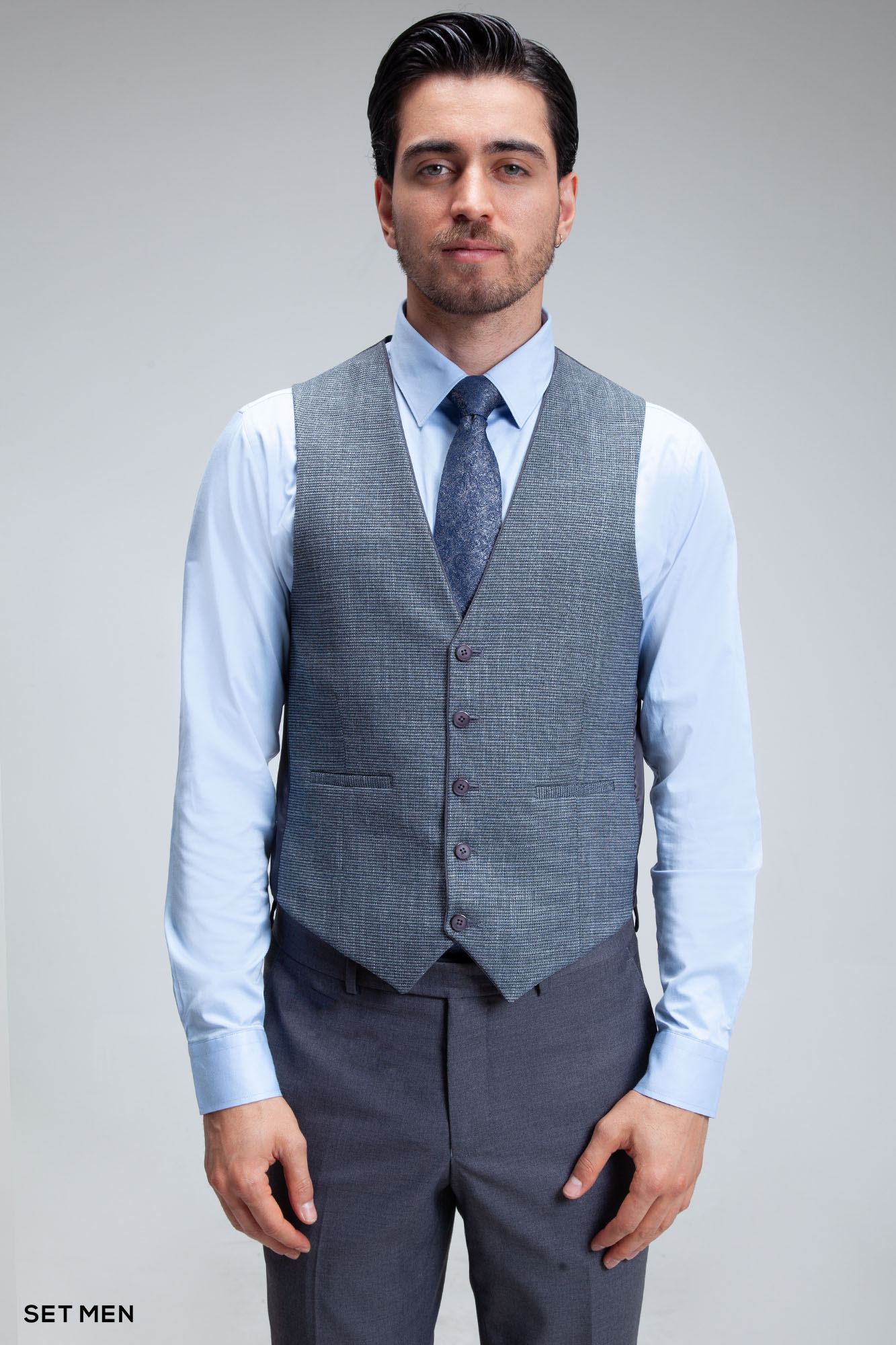 کت و شلوار مردانه سه تکه ژیله دورو