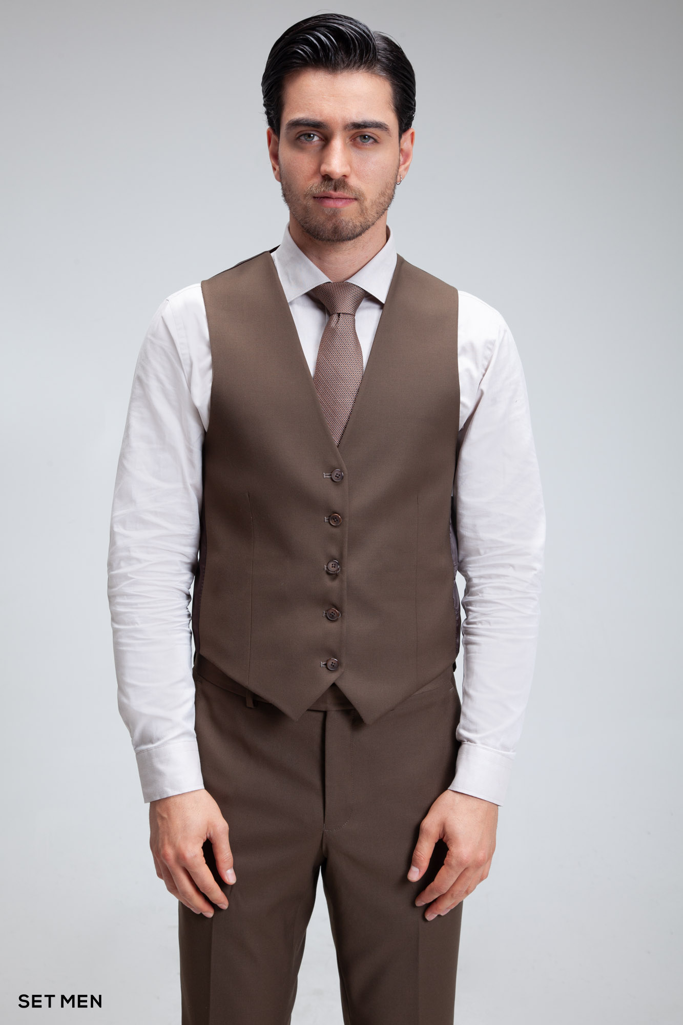 کت و شلوار مردانه سه تکه ژیله دورو