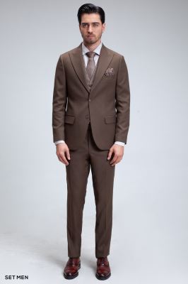 کت و شلوار مردانه سه تکه ژیله دورو