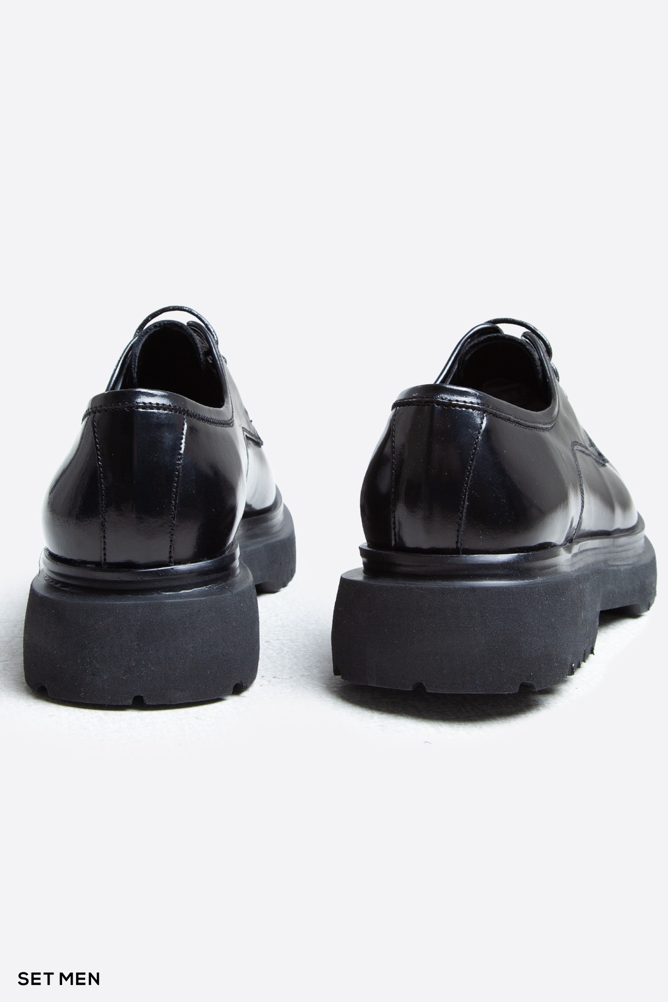 کفش مردانه چرم بند دار لژ بلند